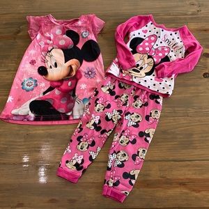 Disney Minnie Mouse Pj bundle. Size 2t.